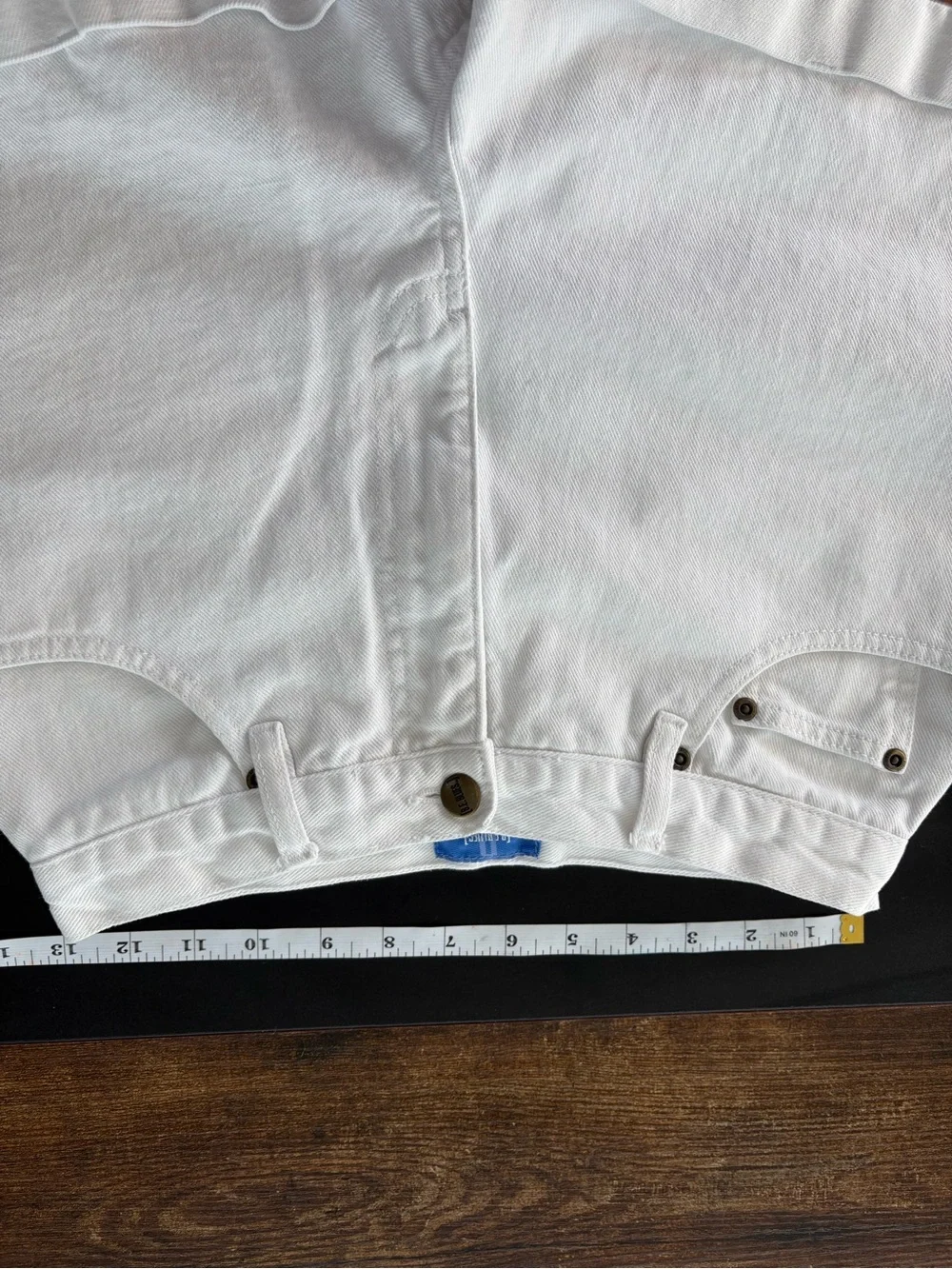 Vintage White High-Rise Denim Shorts